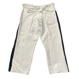 JUKA Silver Dragon INT, INC. GI Pants White Black Size 5 1/2 Adult Large Karate